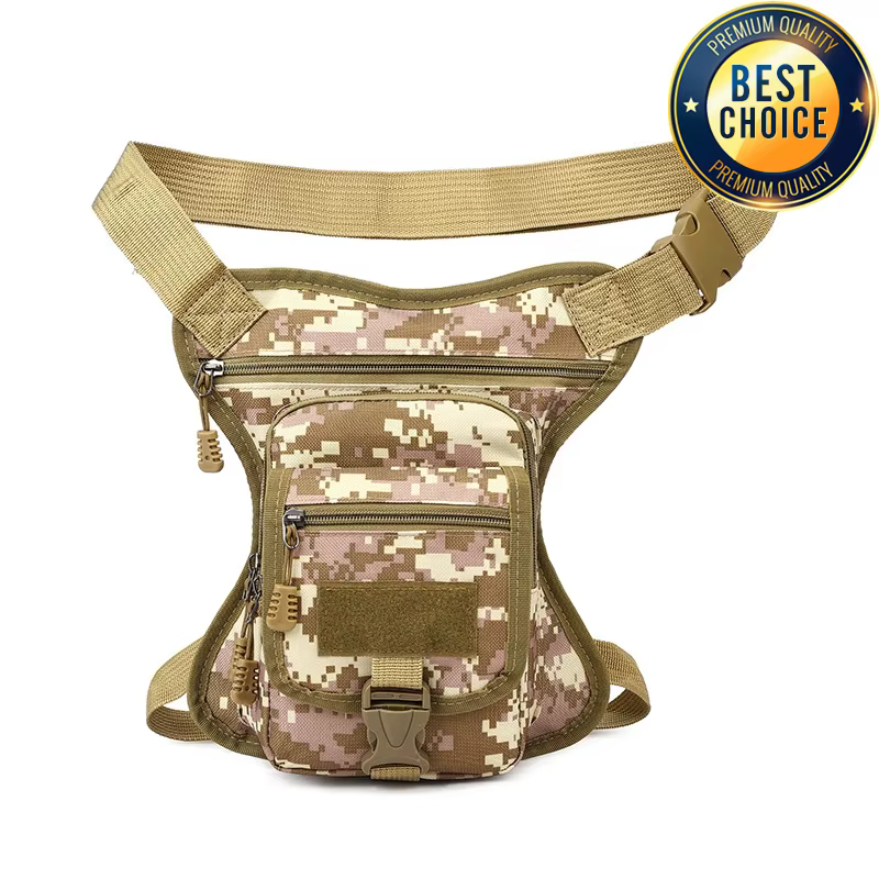 Nouveau sac de jambe de moto Camouflage sac de taille étanche en plein air multifonctionnel voyage randonnée Portable
