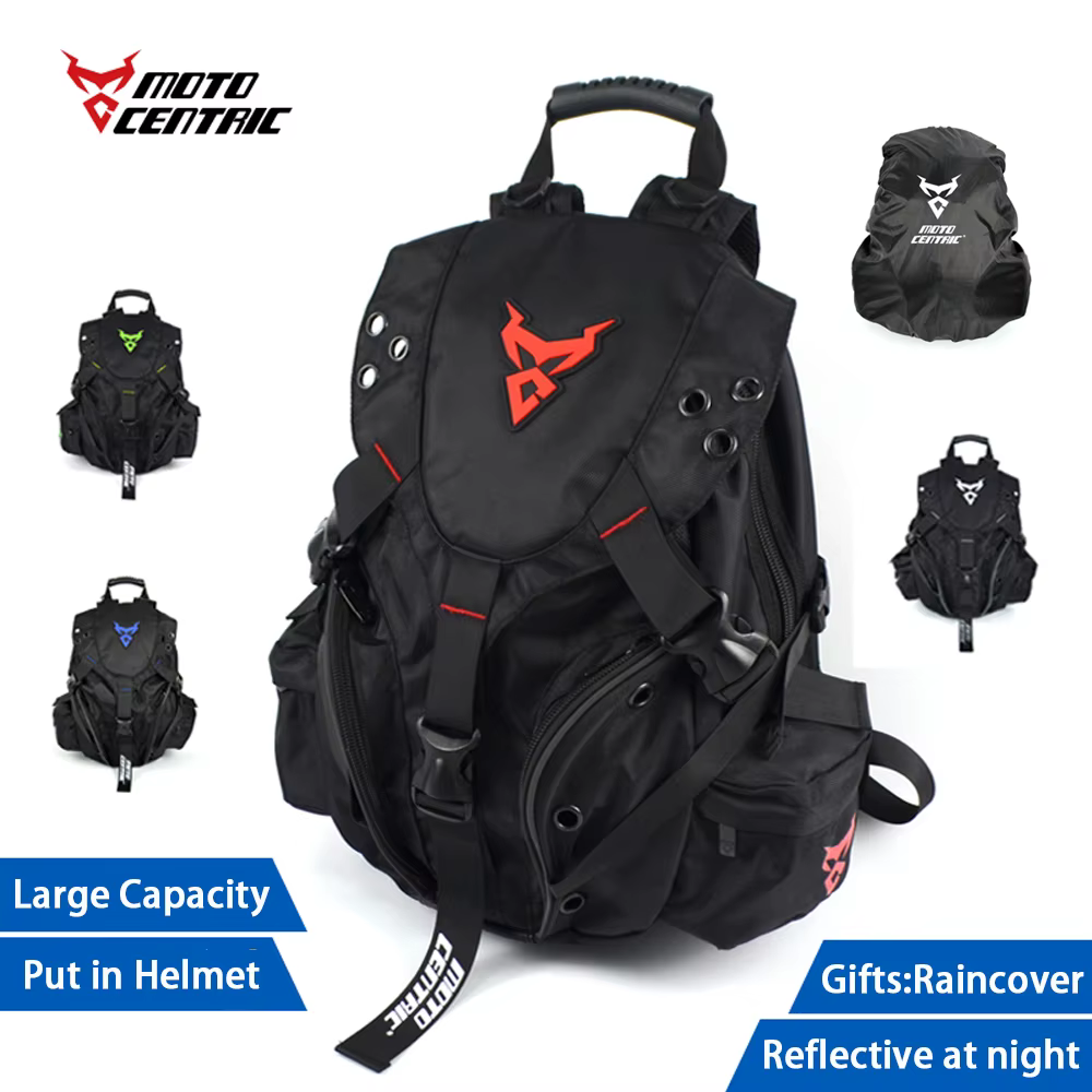 Sac à dos de moto étanche multifonctionnel pour hommes, sacs de casque de grande capacité, bagages de voyage de cyclisme, sac d'ordinateur pour moto