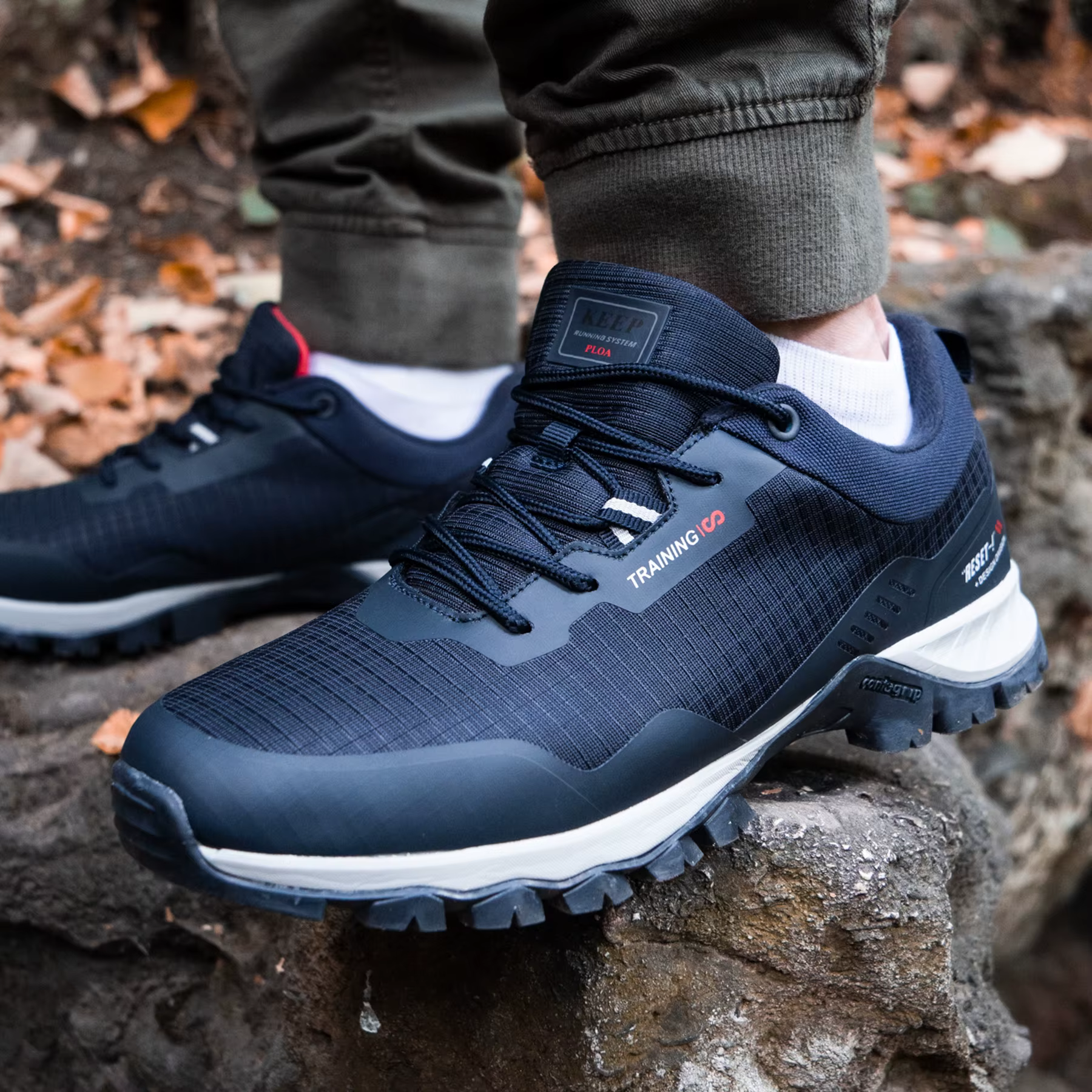 Baasploa hommes nouvelles chaussures de randonnée en plein air imperméable résistant à l'usure antidérapant baskets