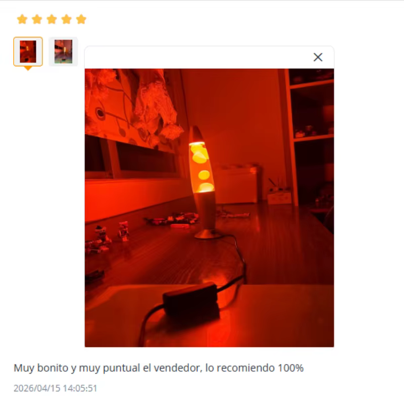 Lampe à lave rétro 13, 5 pouces avec base en métal