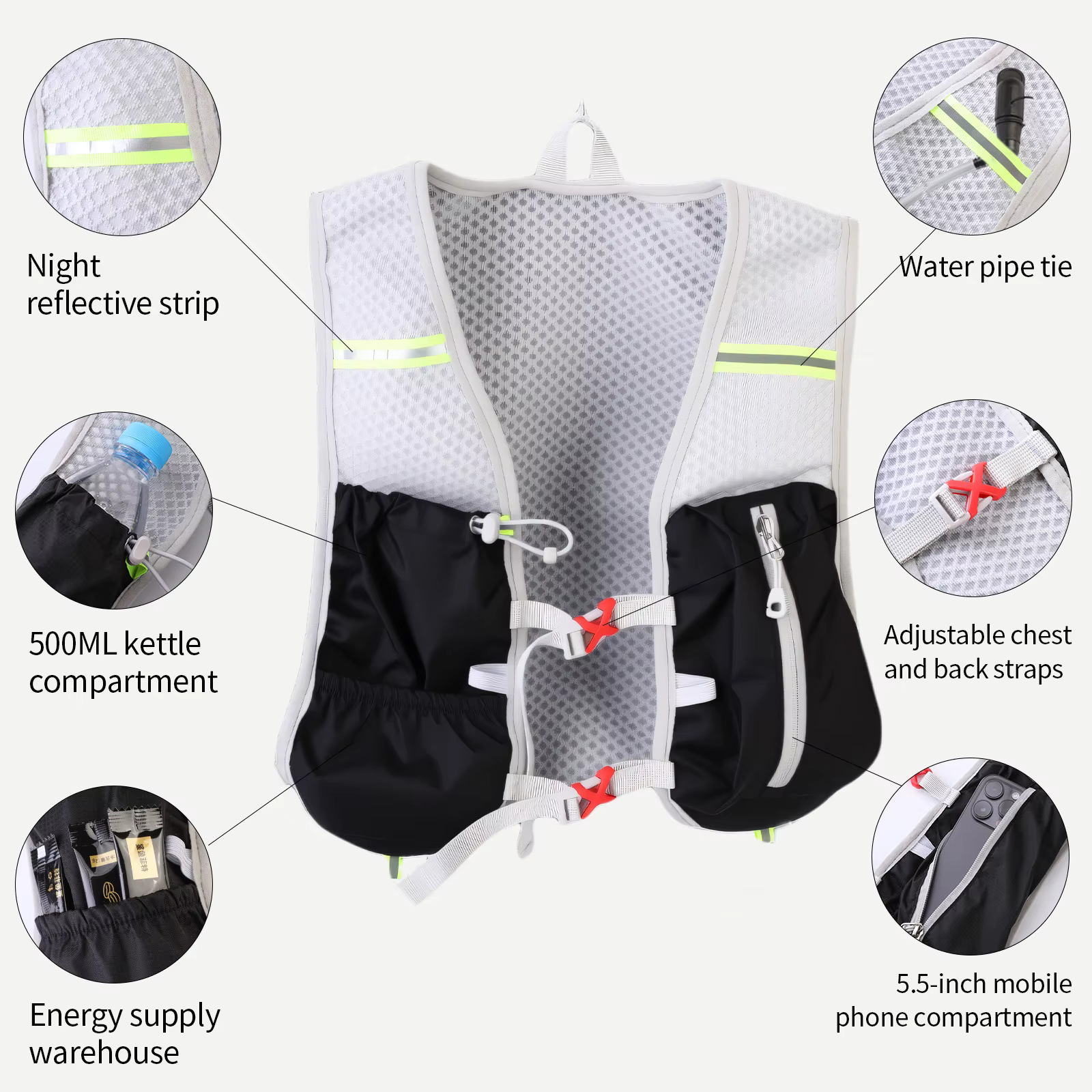 Sac à dos de trail running ultraléger pour femmes et hommes