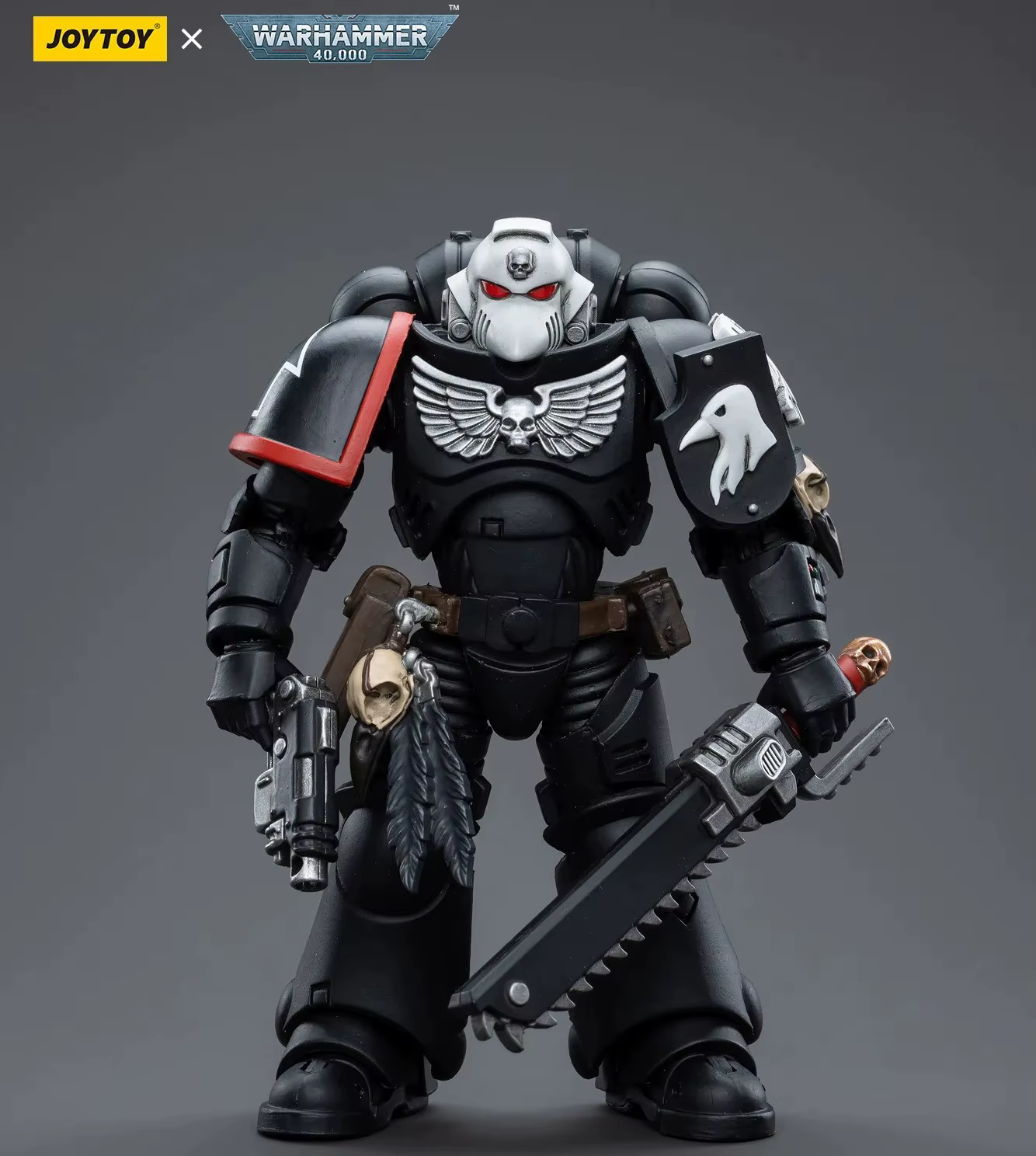 【Accessoires】Figurines d'action Joytoy Warhammer 40K 1/18, modèle de jouet Sergeant Rychas des Intercessors de la Garde Raven, 3,75 pouces