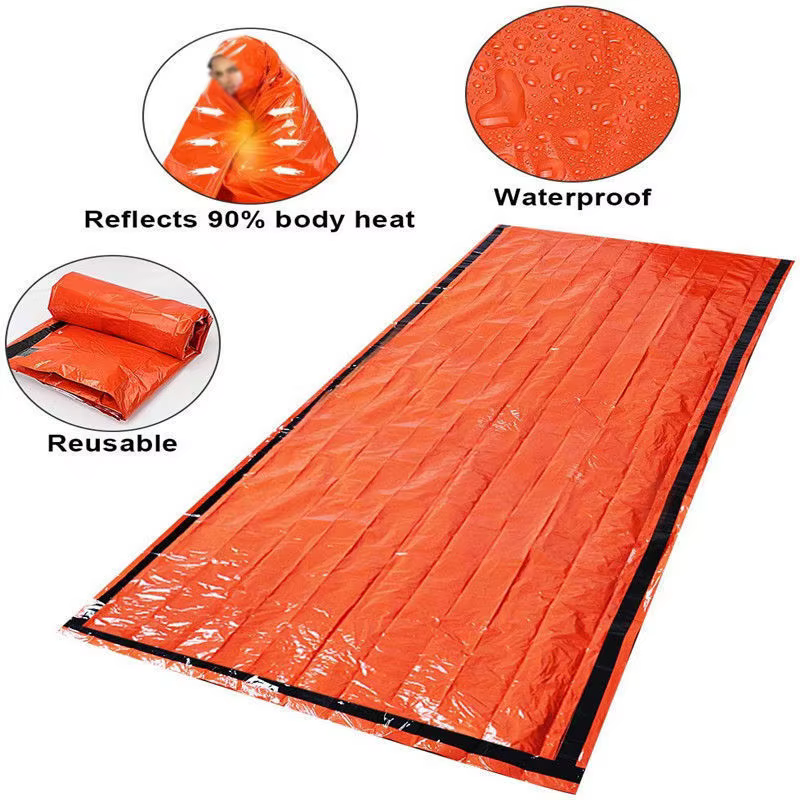 Sac de couchage de survie d'urgence portable