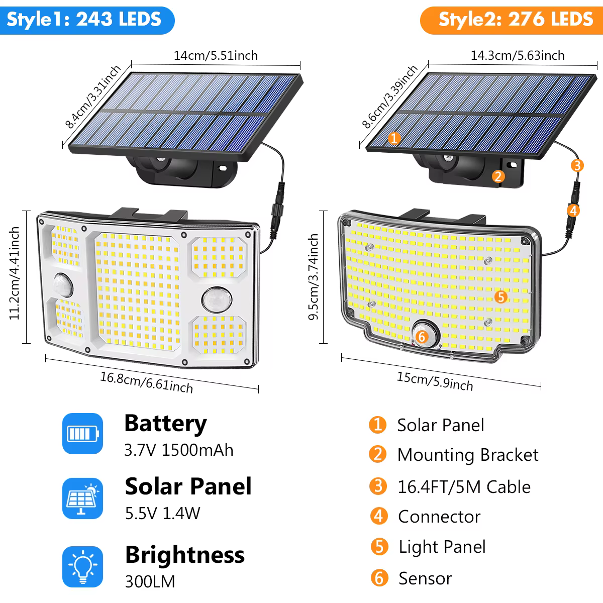 Lampe solaire d'extérieur
