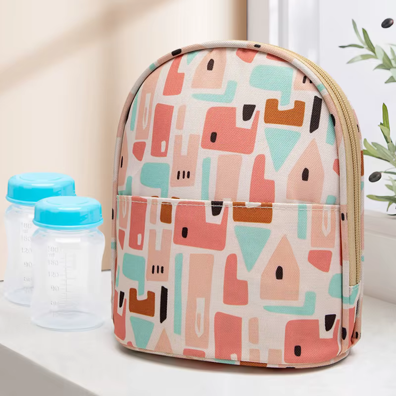 Sac isotherme pour lait maternel, Portable, léger et résistant à l'eau pour voyage avec fermeture éclair et pochette de rangement lavable en Machine