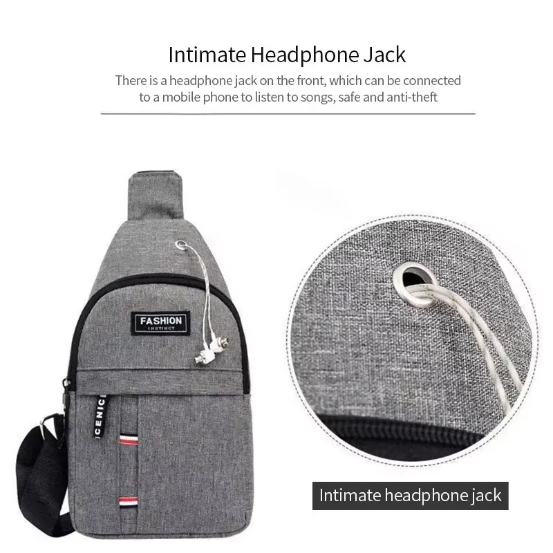 Sac banane imperméable de grande capacité pour hommes
