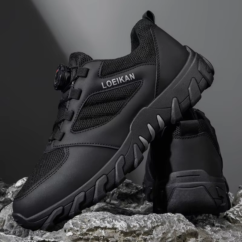 Chaussures de randonnée multifonctionnelles pour hommes LOEIKAN - Boucle rotative à verrouillage rapide