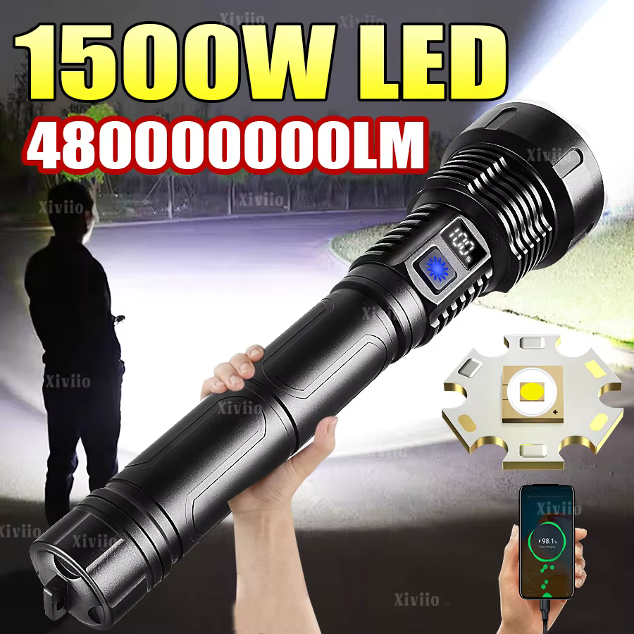 Lampe torche la plus puissante 48000000LM