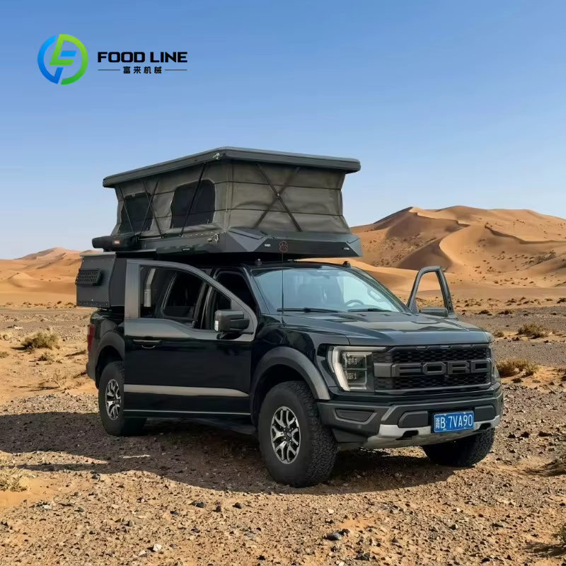 Tente de toit rigide personnalisée pour pick-up avec échelle et auvent pour les aventures en plein air – Achetez en gros pour économiser
