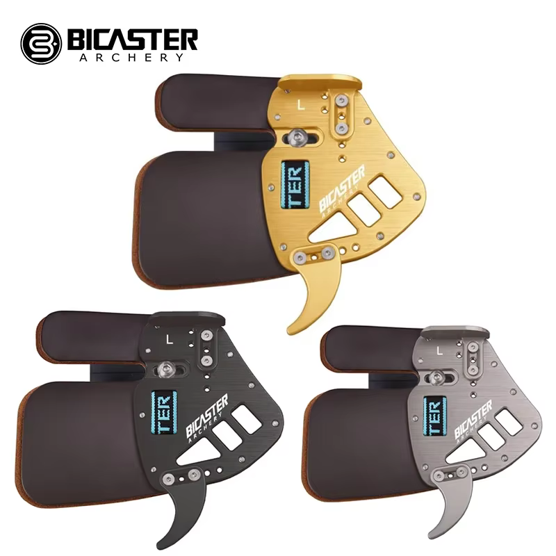 BICASTER – protège-doigts pour tir à l'arc, cuir + aluminium S/ML, protecteur d'arc inversé pour droitier, accessoires de tir