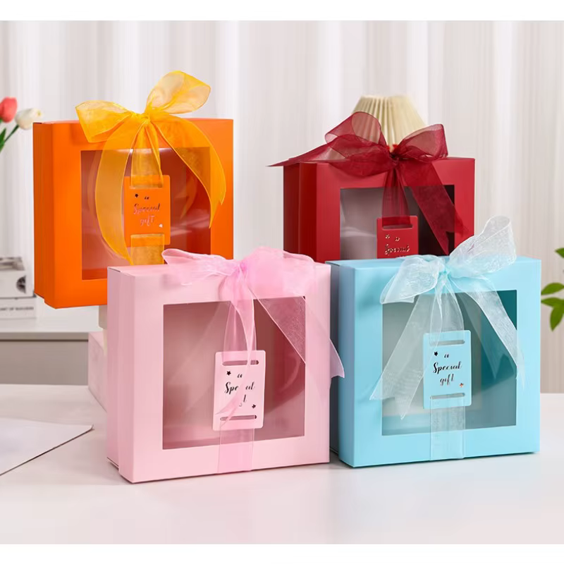 Coffret cadeau avec fenêtre