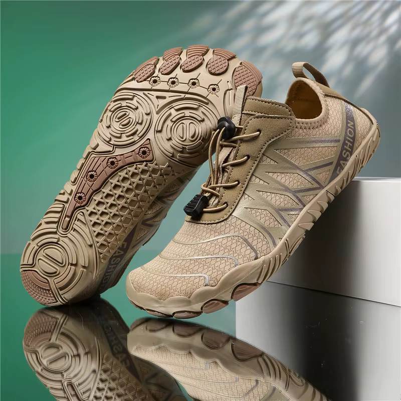 Chaussures de sport aquatiques respirantes kaki antidérapantes pour la randonnée