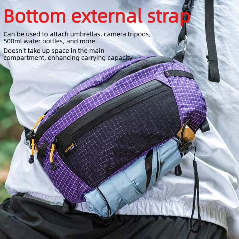 Hikeman 2.0 Sac de taille Dyneema imperméable UrltraLight multi-poches pour le cyclisme
