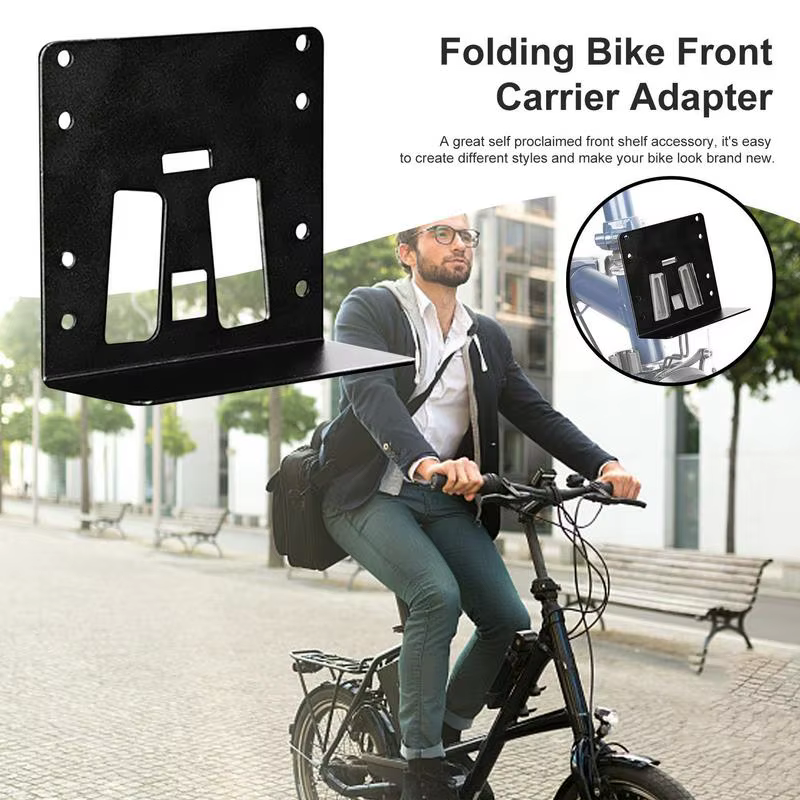 Sac adaptateur avant de vélo pliable en aluminium pour Bromptons, accessoires de cyclisme