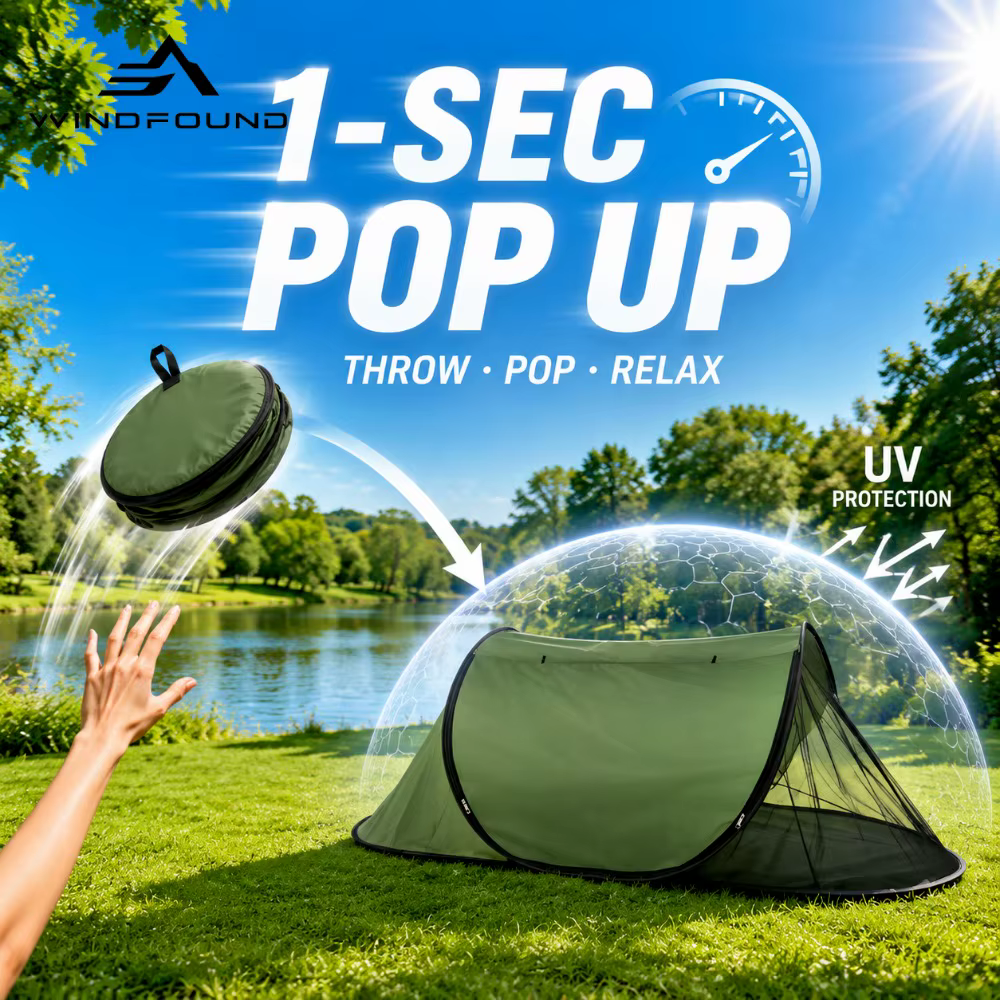 Une tente de camping portable pour une personne avec protection anti-moustiques