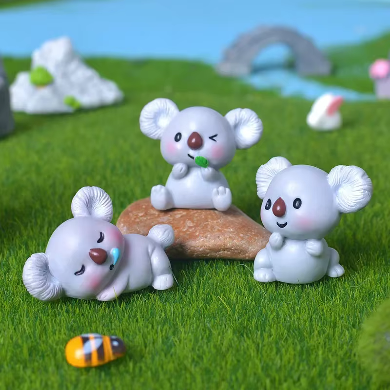 Figurines de Koala de dessin animé mignon