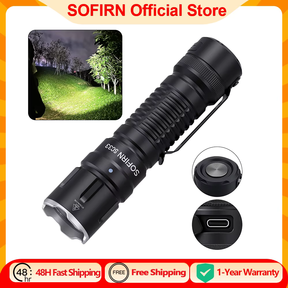 Sofirn SC33 5200 lumen LED torche XHP70.3 HI