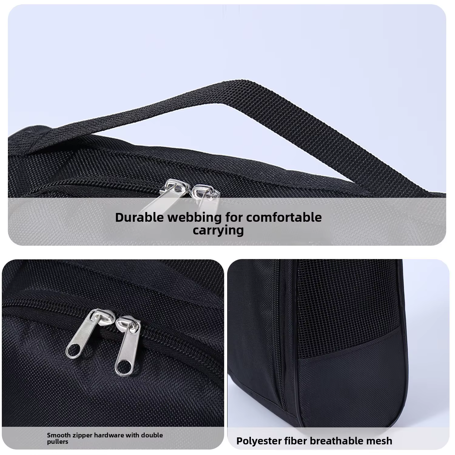 Sacs à chaussures pour le voyage, lot de 2 sacs de voyage pour chaussures, grand sac à chaussures de voyage imperméable et portable avec fermeture éclair