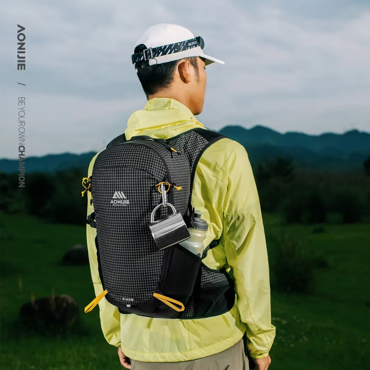 AONIJIE FH2518 18L sac à dos professionnel de course sur sentier de grande capacité pour le cyclisme en plein air adapté à la randonnée et à l'alpinisme