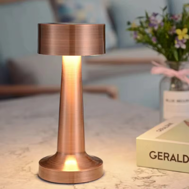 Lampe de Table LED 3 couleurs rétro lampe de Table basse barre tactile lampe décorative de bureau capteur veilleuse Rechargeable pour chambre
