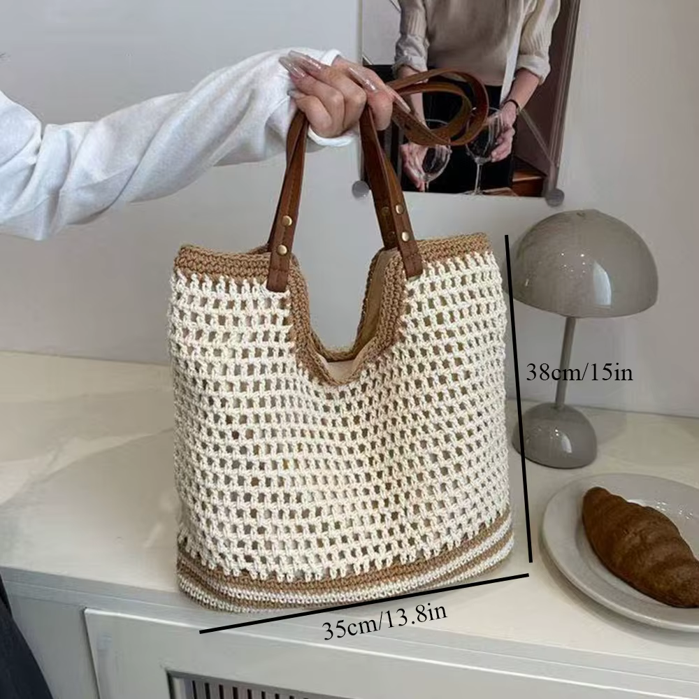 Sac de plage au crochet pour femme