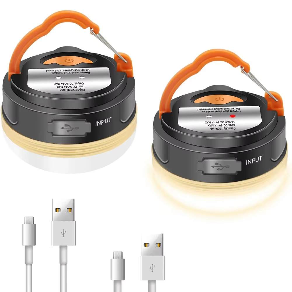 Lumière extérieure puissance Camping lanterne tentes lampe 1200 mah USB Rechargeable Portable