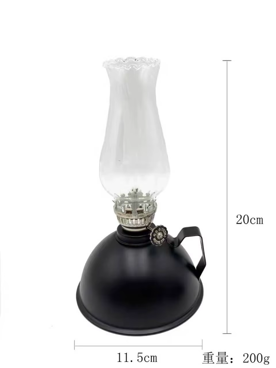 Lampe à kérosène rétro classique pour camping en plein air