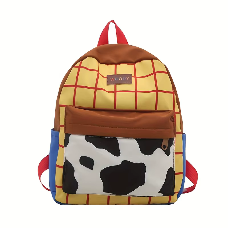 Sac à dos Toy Story 1 pièce avec bandoulière et poignée réglables, fermeture à glissière, couleurs pastel, sac à dos en nylon durable