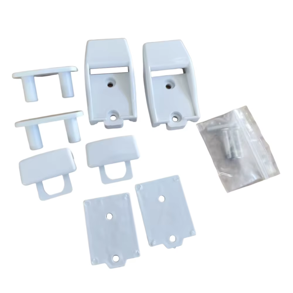 2 ensembles de supports muraux blancs pour pieds de store Fiamma F45s F80s F65 98655-176