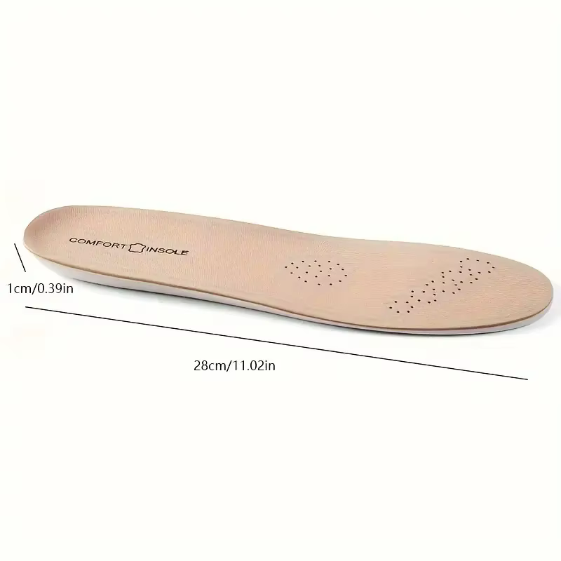 Semelles intérieures de sport en cuir et Latex, en cuir de vache, pour chaussures, Support de voûte plantaire, coussinets de chaussures, inserts de modèle de fasciite plantaire absorbant les chocs