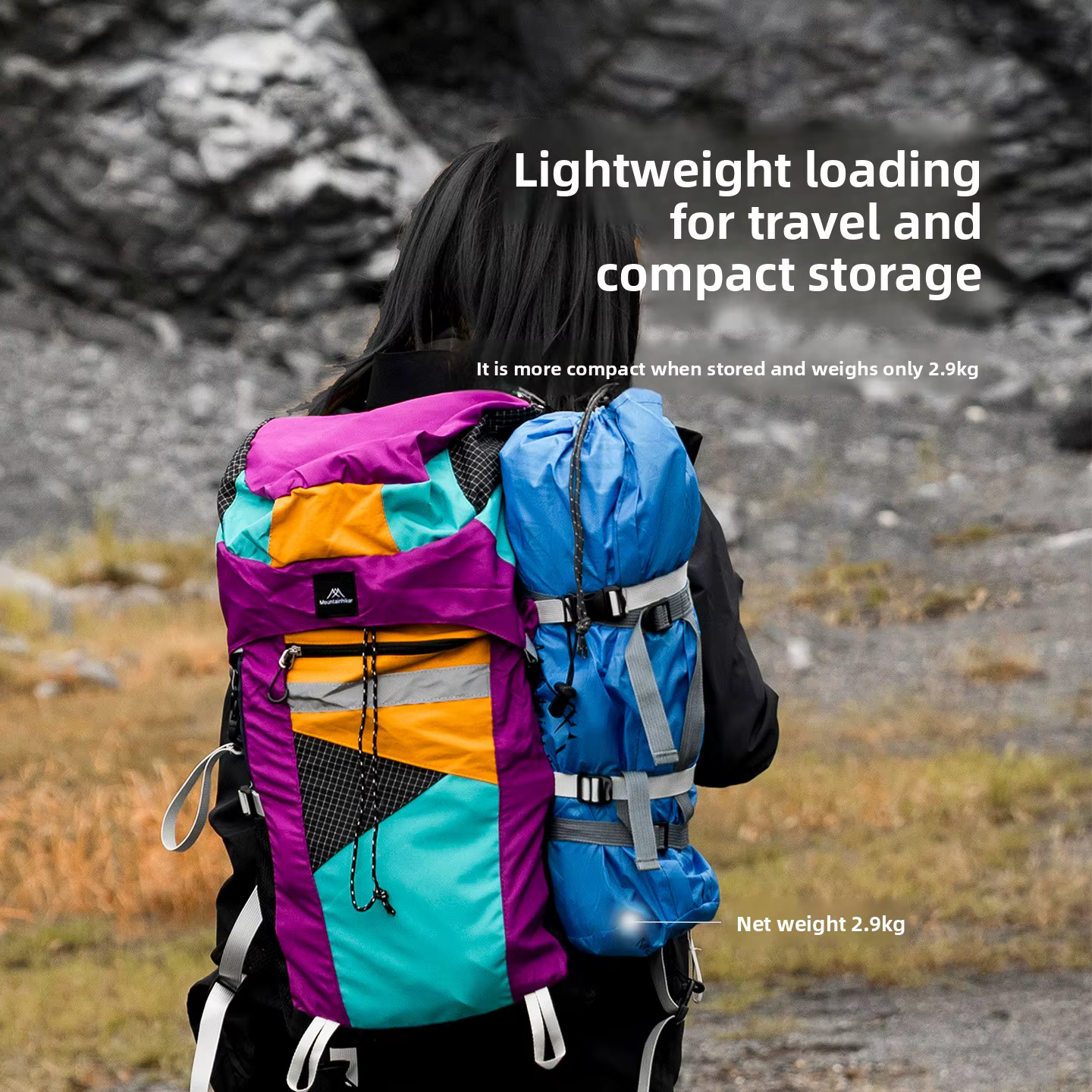 Tente de camping et de randonnée MOUNTAINHIKER 2026 pour 2-3 personnes