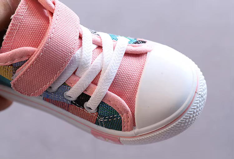 Chaussures montantes en toile pour enfants, respirantes, assorties, décontractées, grande-bretelle, mode printemps 2022