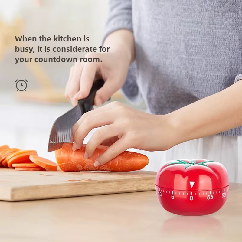 Minuterie de tomate, rappel électronique de cuisine, Pomodoro, compte à rebours mécanique, alarme, outil de cuisine, gadget de jeu, minuterie, horloge