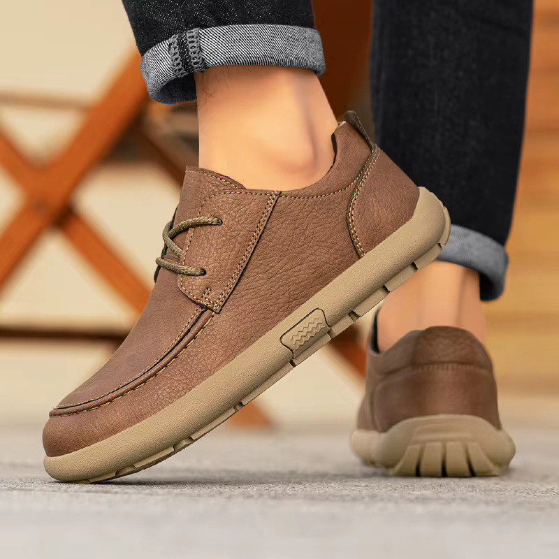 Chaussures plates décontractées pour hommes de marque, mocassins en cuir souple faits à la main, chaussures de conduite pour hommes, baskets, mocassins, grandes tailles, chaussures d'extérieur, vente