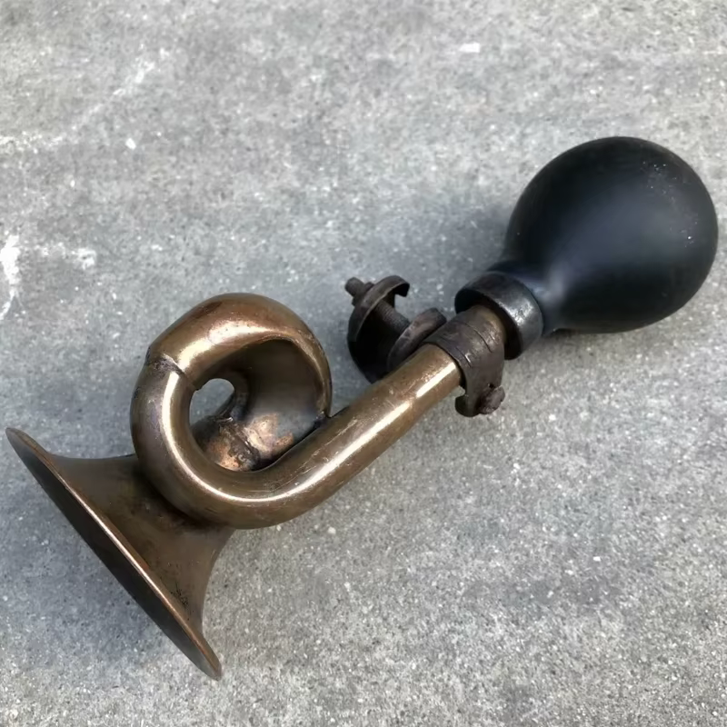 Sonnette de vélo vintage, klaxon à air, pièces de vélo rétro, accessoires de vélo