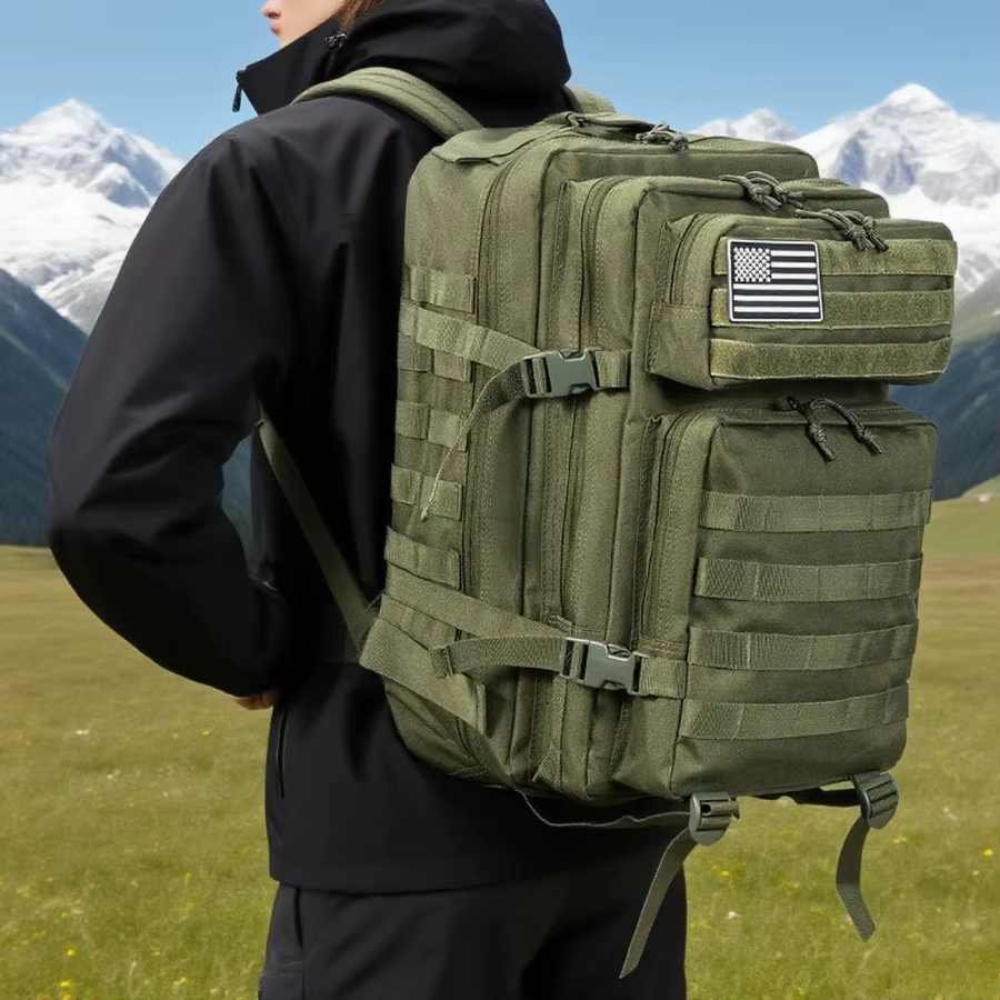 Sac à dos tactique Elite 50L/30L |   3X travail plus fort et sac à dos militaire |   Résistant et robuste |   Sac MOLLE Bug Out 3 jours
