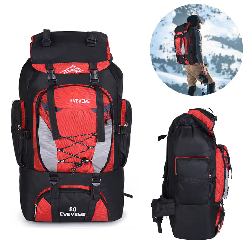 80L Camping randonnée sac à dos sac de sport de plein air sacs voyage étanche épaule hommes escalade alpinisme pêche sac à dos