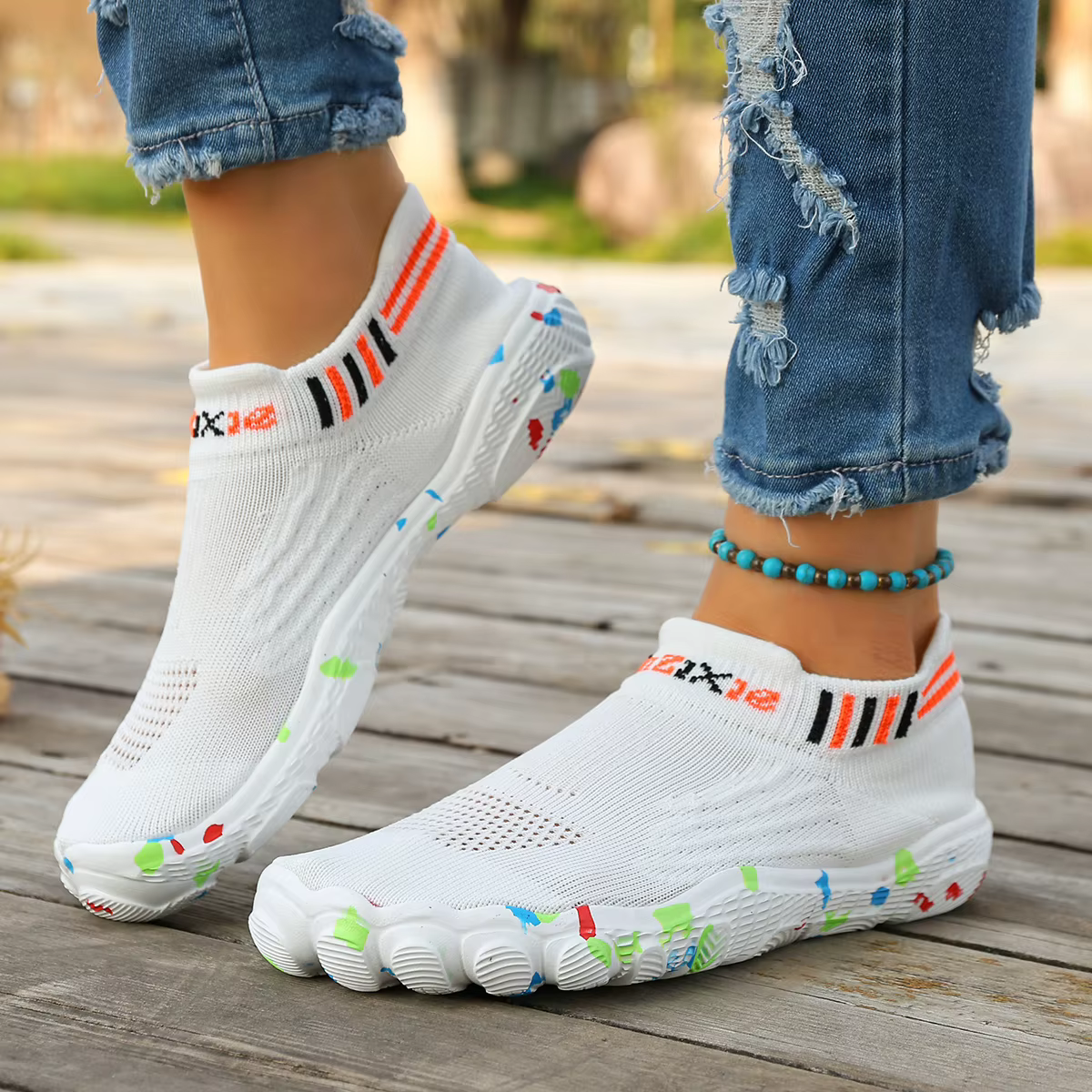 Nouvelles chaussures à cinq doigts pour femmes 2026, chaussures aquatiques d'extérieur en maille respirante, chaussures de plage, chaussures aquatiques antidérapantes, chaussures de natation, chaussur