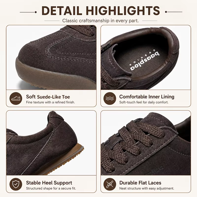 Baasploa – chaussures de marche en cuir pour femmes
