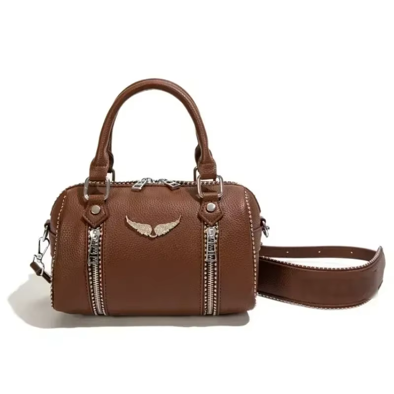 Sac à langer vintage en cuir classique pour femme – Élégant sac de banlieue couleur unie – Le meilleur sac à main décontracté au design unique pour les super stars
