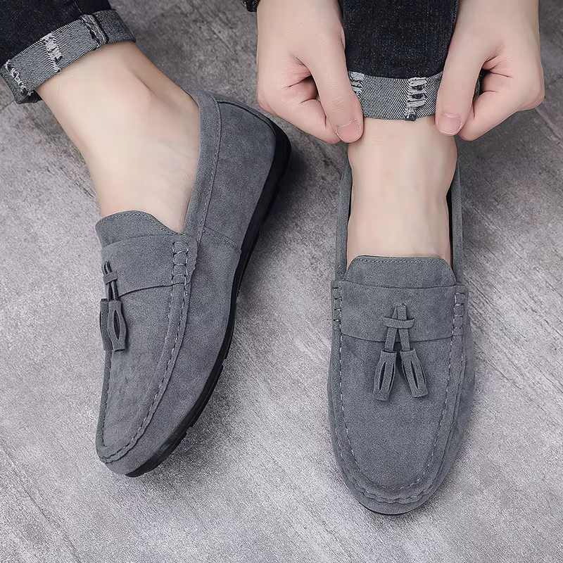 Chaussures plates décontractées à pois pour hommes, chaussures souples et confortables pour hommes, chaussures paresseuses Luminemaker, mode d'été