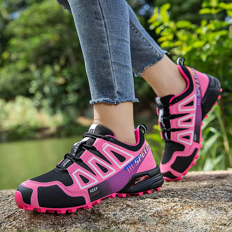 Nouvelles femmes chaussures de randonnée en plein air antidérapant respirant