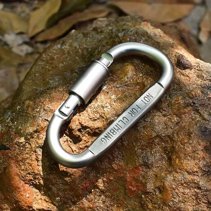 4-6 pièces ensemble de mousquetons pour clé Camping survie EDC extérieur porte-clés Clip alliage d'aluminium tactique