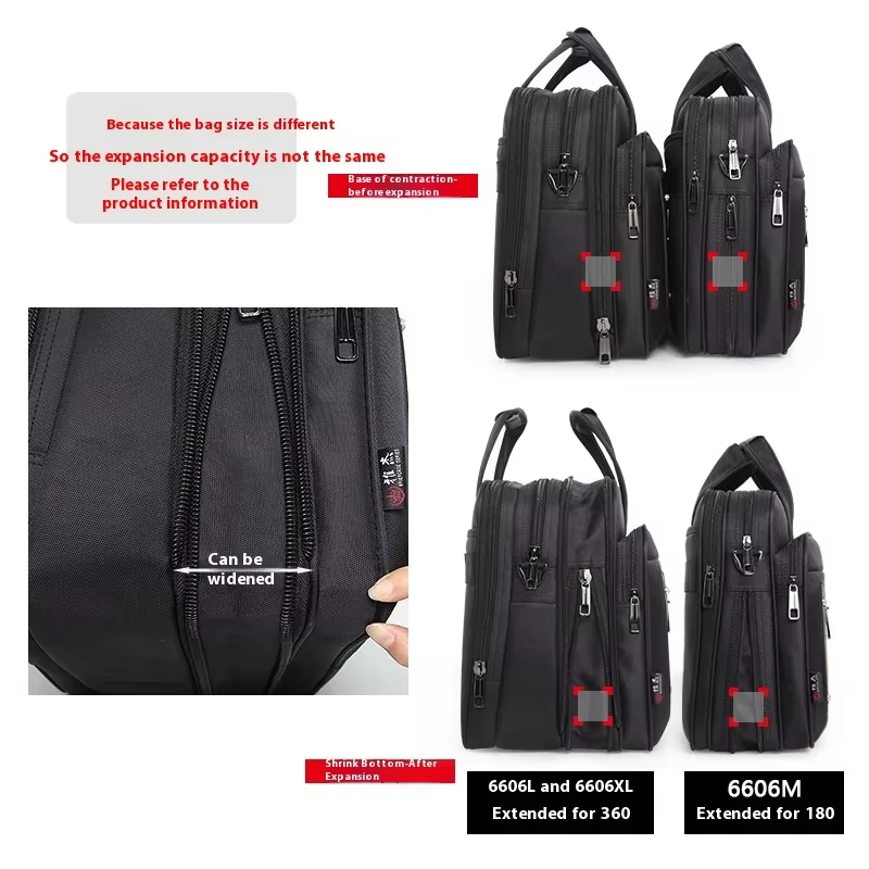 Sac à Main en Toile de Grande Capacité pour Homme, Sacoche d'Affaires, pour Ordinateur Portable, 14, 15.6, 17 Pouces, 19
