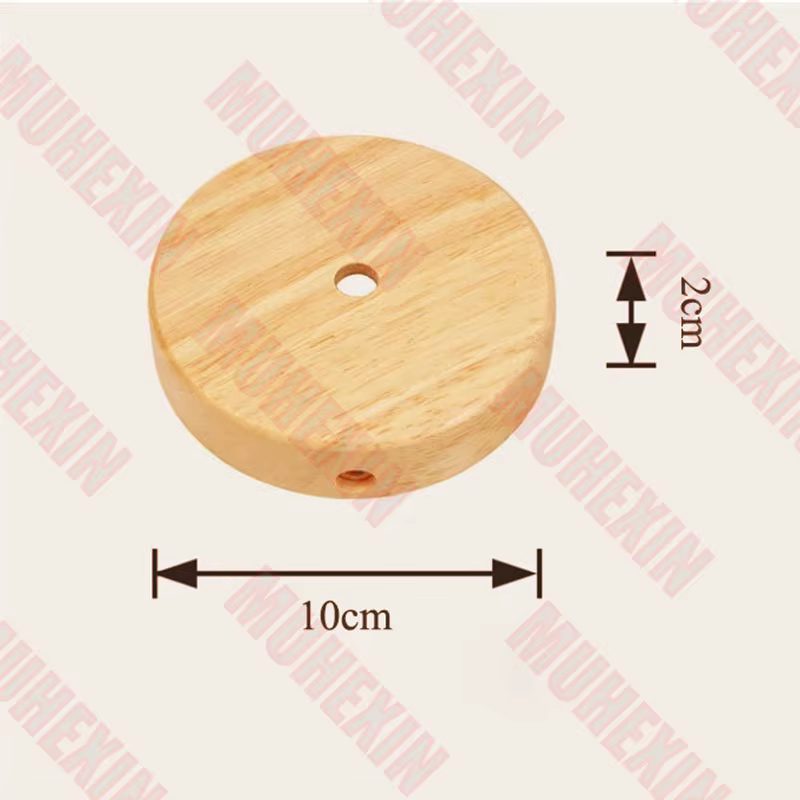 Kit d'auvent lumineux en bois de 10cm, Bases de lampe en bois, panneau de plafond, châssis, accessoires d'éclairage, lustre Vintage, plaque de plafond