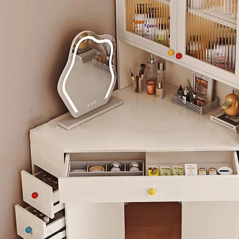 Haute Coiffeuse d'angle avec tiroir moderne français Unique Vanity Desk luxe esthétique Coiffeuse De Chambre meubles De Chambre