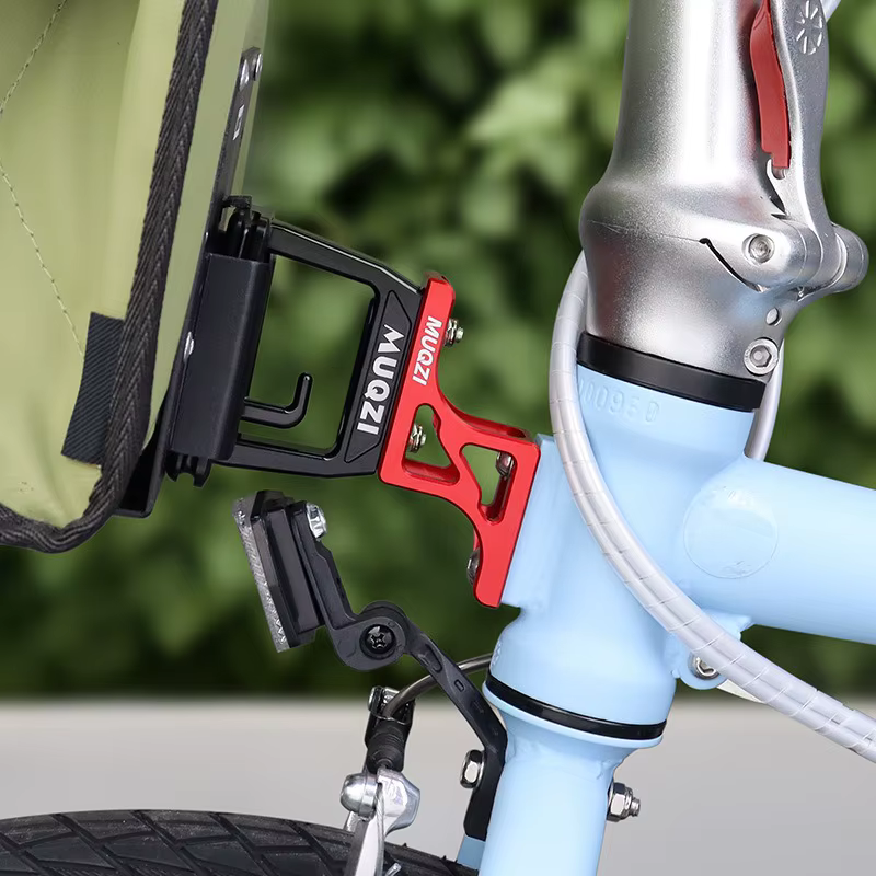 Support de sac avant de vélo, bloc de support de sac pour Brompton Dahon, adaptateur d'installation de support avant de vélo, accessoires de vélo