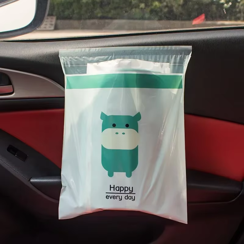 Sac poubelle de voiture jetable auto-adhésif, poubelle pour siège Auto, sac poubelle suspendu au dos, sac de rangement des déchets de cuisine et de bureau