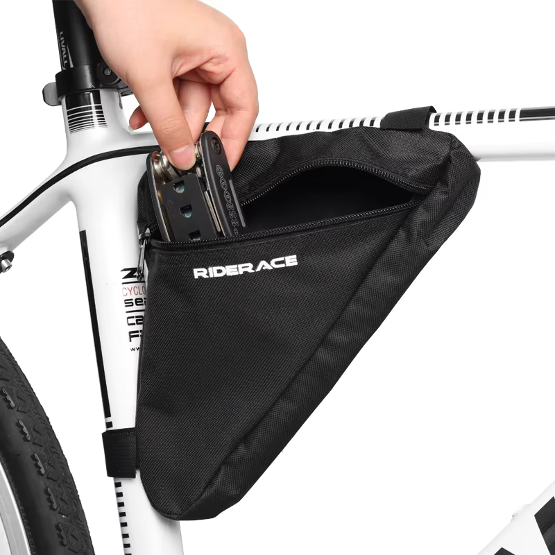 Sac de cadre de Tube avant de vélo, étanche, résistant à l'usure, sac de rangement d'équitation, pochette triangulaire pour vélo de montagne, accessoires de cyclisme