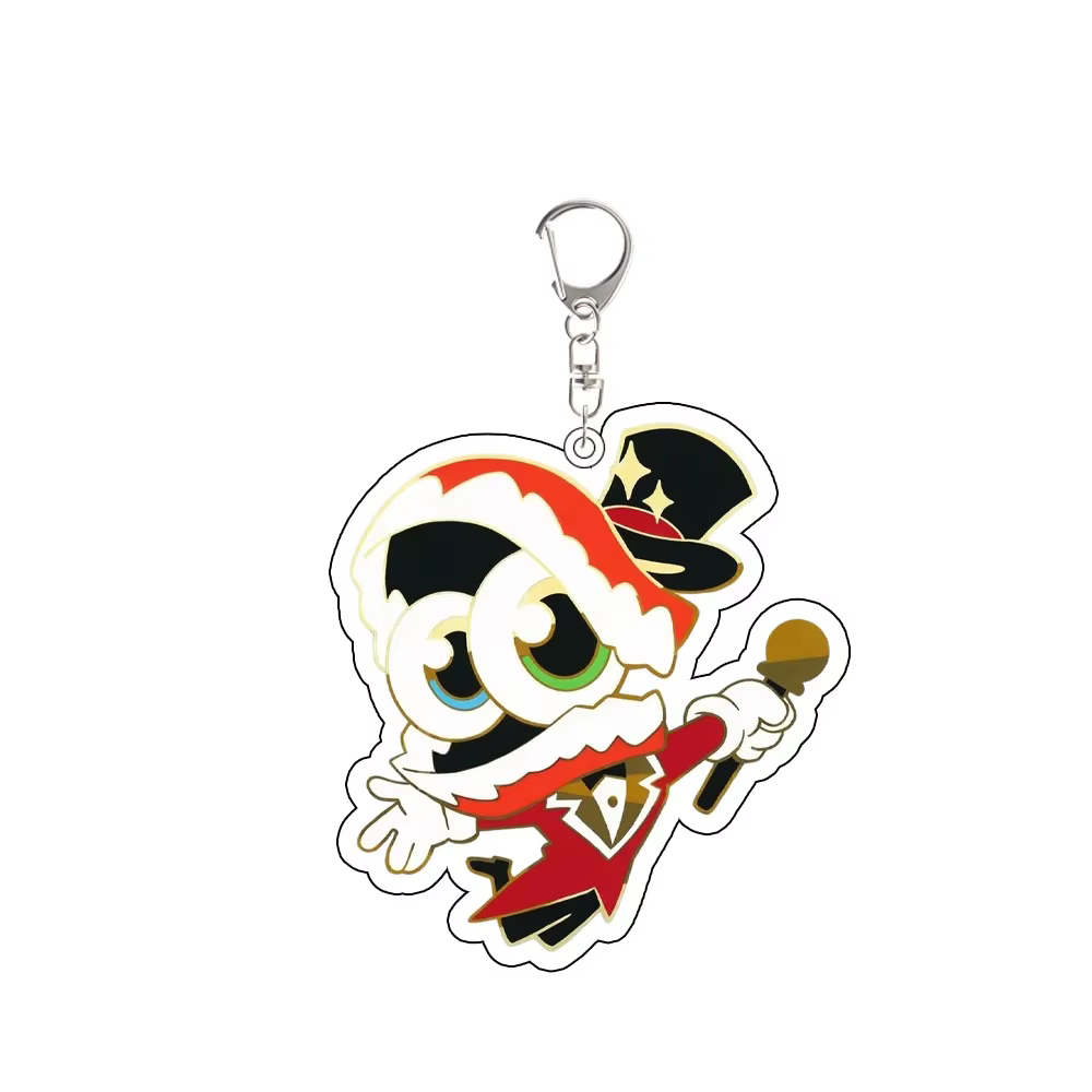 Porte-clés en acrylique, accessoire d'anime pour TADC Pomni Jax Ragatha Gangle Zooble Kinger Caine, accessoires créatifs pour sac à dos, cadeau